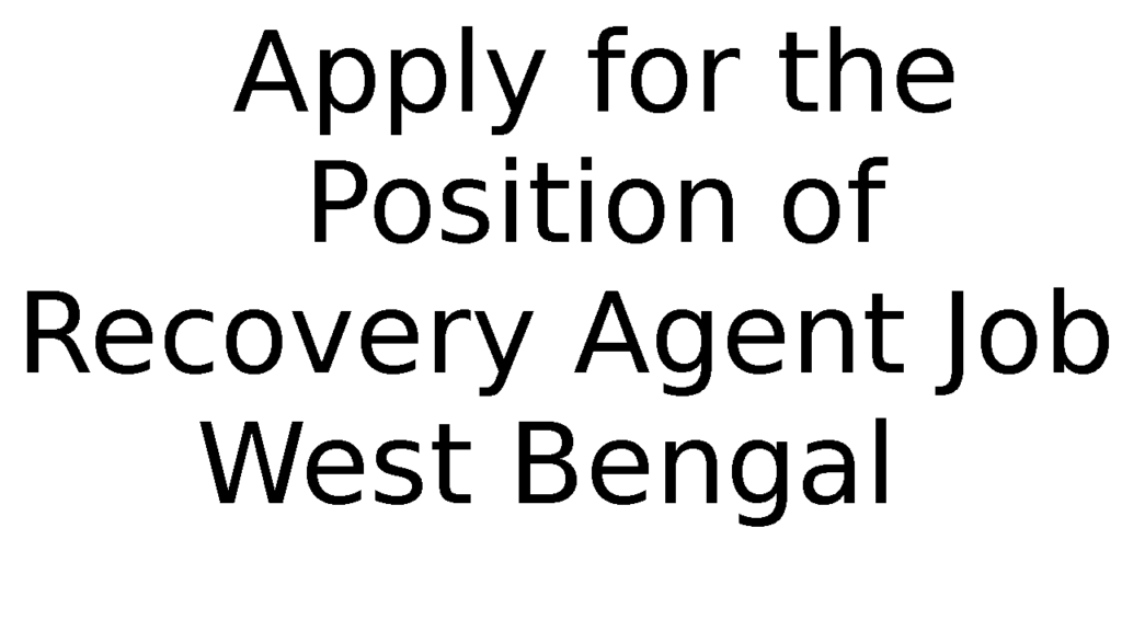recovery agent job